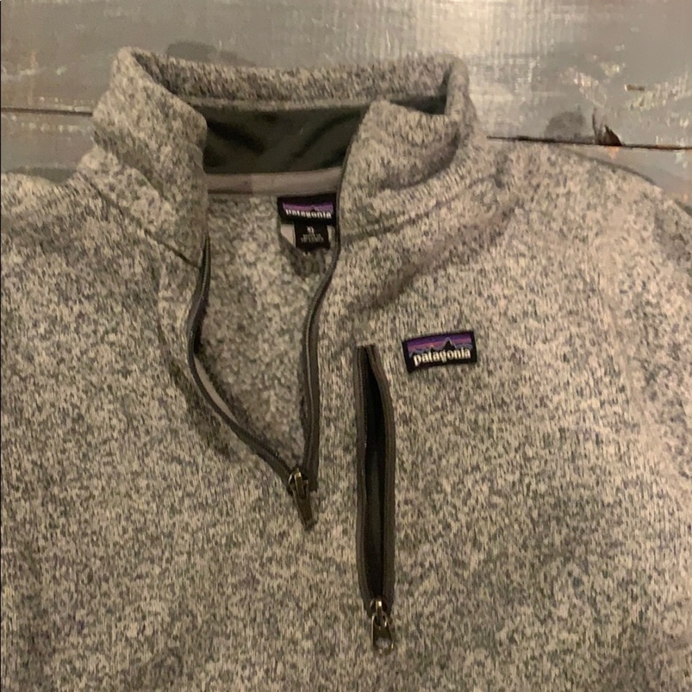 Unisex kids Patagonia quarter zip fleece pullover